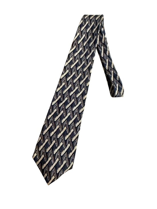 Brandini Other - BRANDINI Mens Vintage Blue Patterned Italian Tie